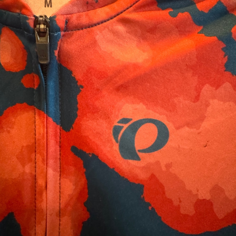 Pearl Izumi Women's long sleeve jersey Attack blue orange. Medium - Picture 3 of 8